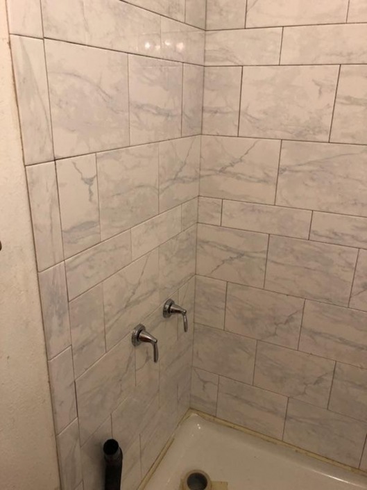Shower Tile Backsplash | Bathroom Remodeling | Santa Fe, NM | Gurule Construction LLC
