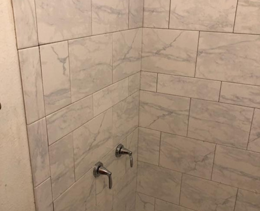 Shower Tile Backsplash | Bathroom Remodeling | Santa Fe, NM | Gurule Construction LLC